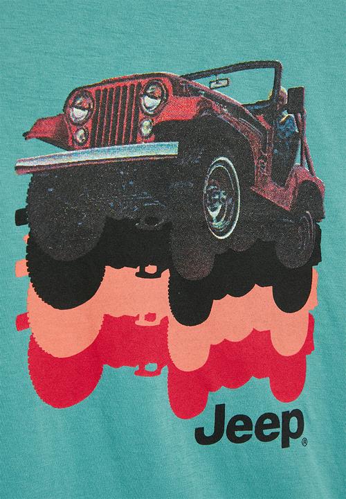 JEEP - Photographic tee - blue