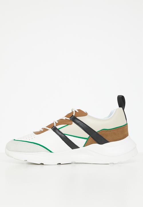 POLO - Colour block slip on sneaker - white