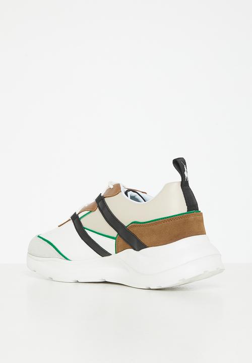POLO - Colour block slip on sneaker - white