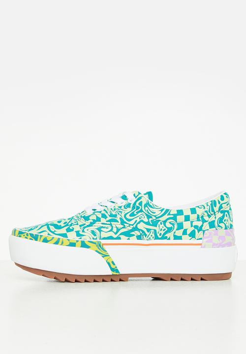 Vans - Era stacked -  wavy daze tile blue