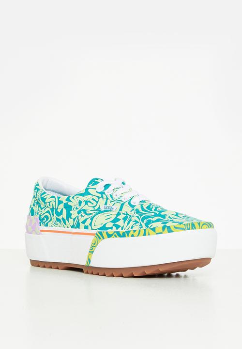 Vans - Era stacked -  wavy daze tile blue
