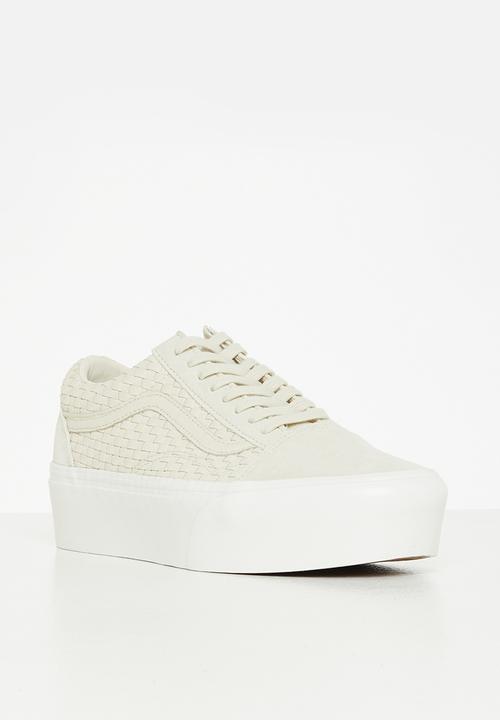 Vans - Old skool stackform -  micro weave ivory