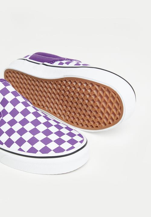 Vans - Classic slip-on - color theory checkerboard tillandsia purple