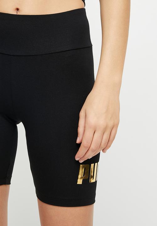 PUMA - Ess+ metallic 7" short leggings - puma black