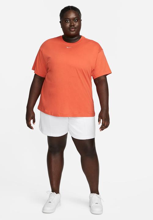 Nike - Plus w nike sports wear essntl short sleeve top bf - mantra orange