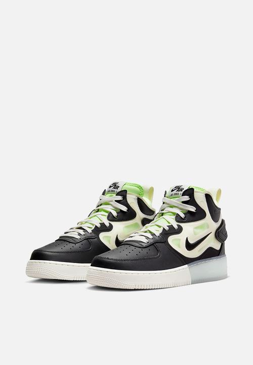 Nike - Air Force 1 mid react - sail/black-ghost green-glacier blue