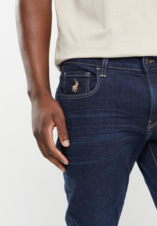 POLO - Men pjc accra slim leg denim - dark wash