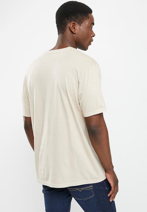 POLO - Men pjc sipho box fit short sleeve tee - stone