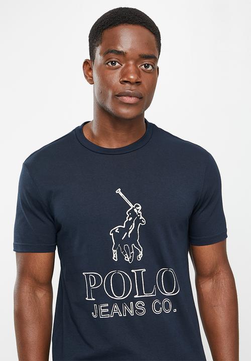 POLO - Men pjc mpho short sleeve logo tee - navy