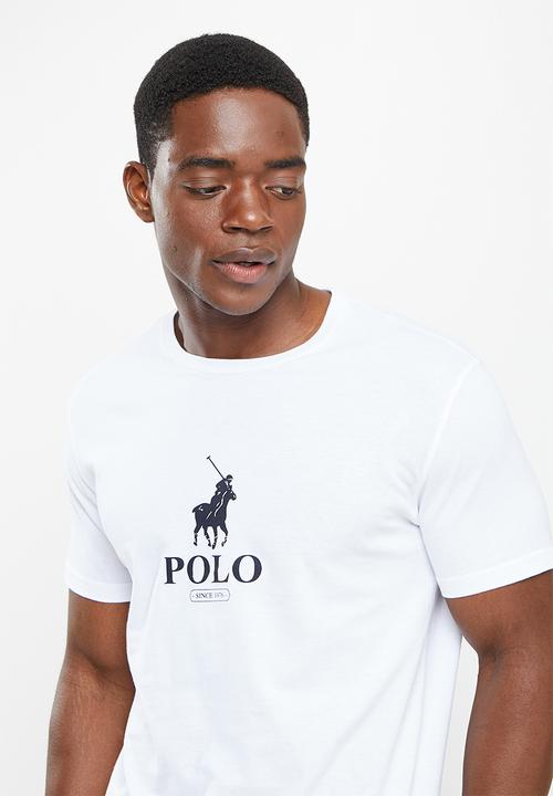 POLO - Men logo printed tee - white