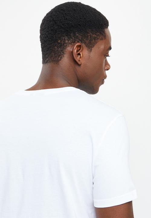POLO - Men logo printed tee - white