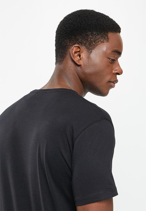 POLO - Men logo printed tee - black