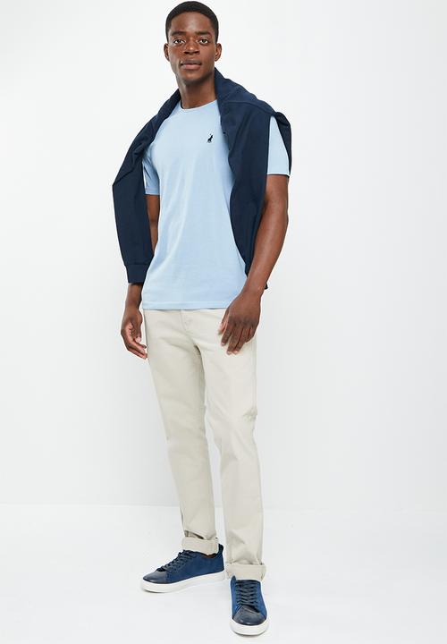 POLO - Men crew neck tee - lt blue