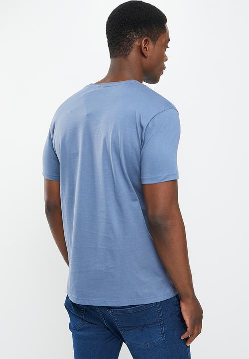 POLO - Men logo printed tee - blue