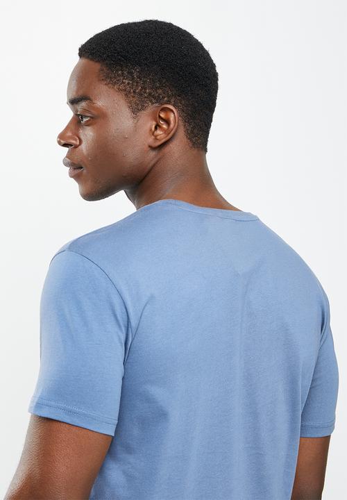 POLO - Men logo printed tee - blue