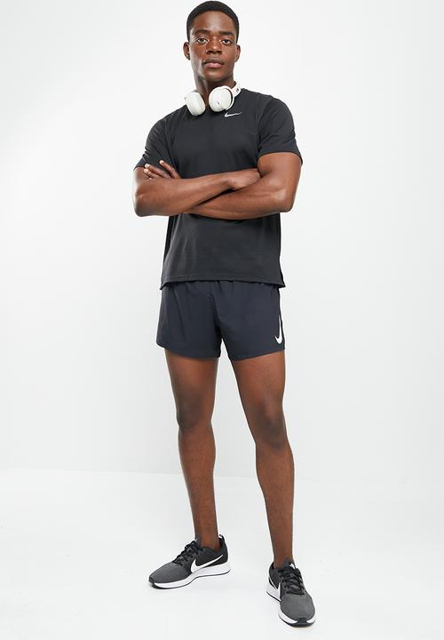 Nike - M nk aroswft 4in short - black & white
