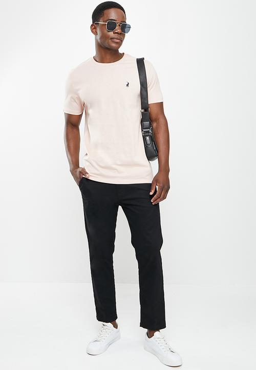 POLO - Men crew neck tee - lt pink
