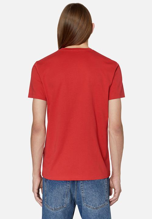 Diesel  - T-diegor-div short sleeve tee - red