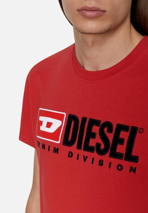 Diesel  - T-diegor-div short sleeve tee - red
