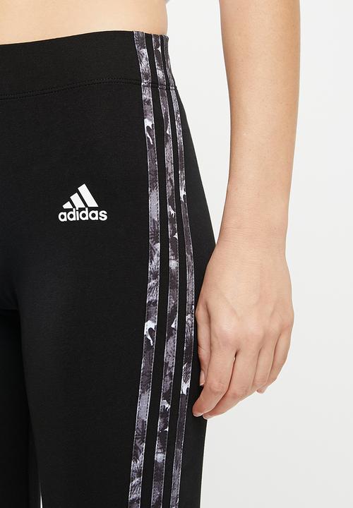 adidas Performance - Ess 3s-aop tight - black & bliss pink