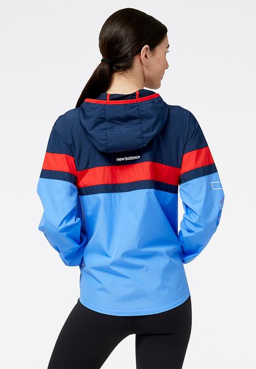 New Balance  - Accelerate pacer jacket print - bright lapis