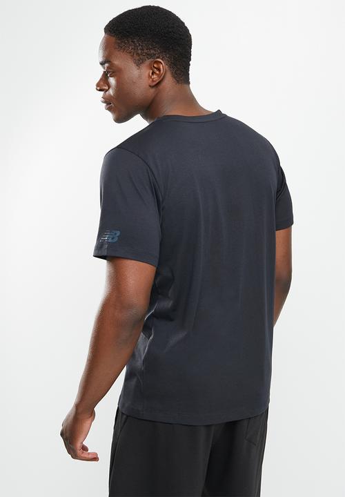 New Balance  - Tenacity heather tech short sleeve - black/black multi