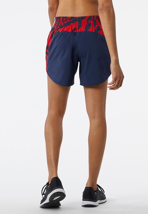New Balance  - Accelerate 5in short print - true red