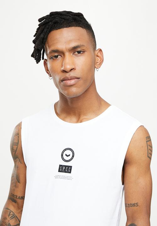 S.P.C.C - Durden sleeveless tee  - white