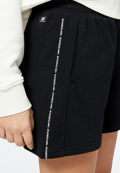 New Balance  - Nb essentials magnify fleece short - black