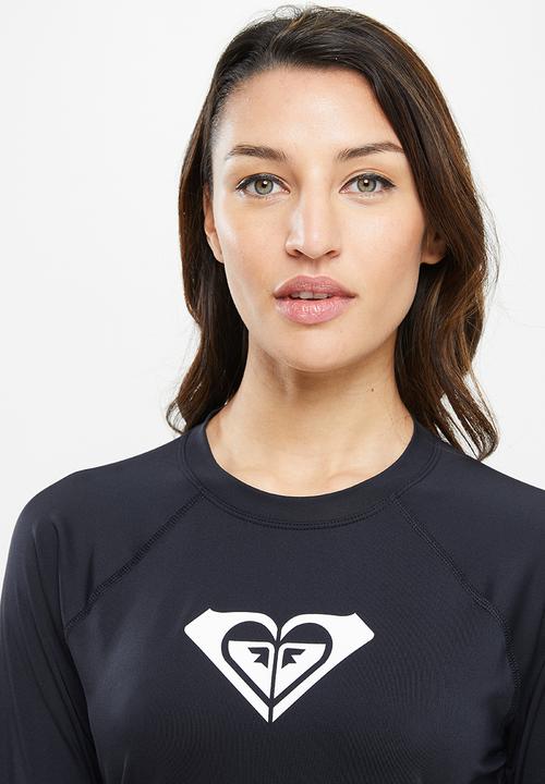 Roxy - Beach classics long sleeve lycra rashvest - anthracite