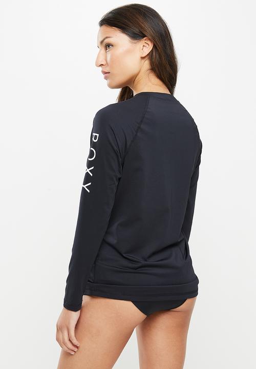 Roxy - Beach classics long sleeve lycra rashvest - anthracite