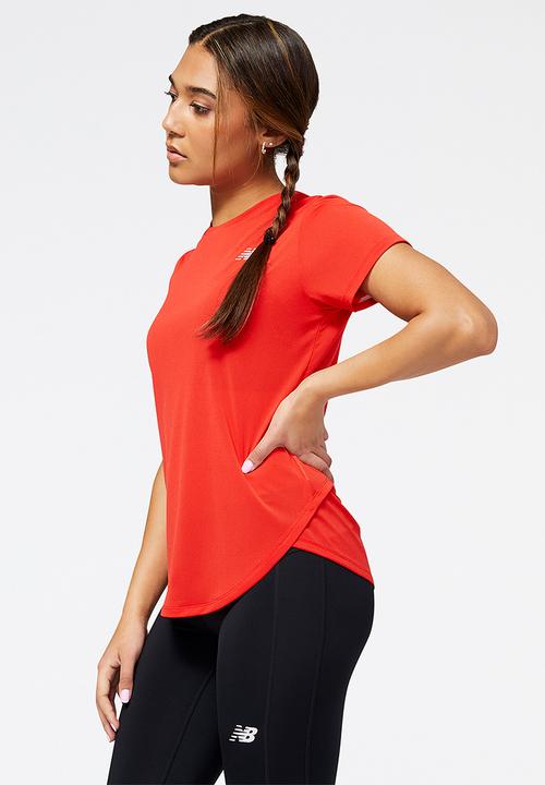 New Balance  - Accelerate short sleeve - true red