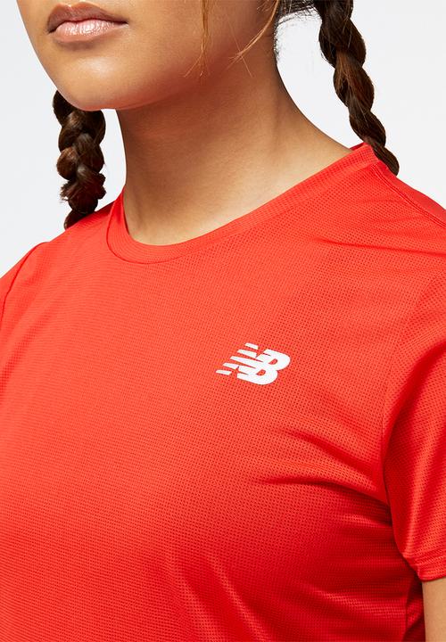 New Balance  - Accelerate short sleeve - true red