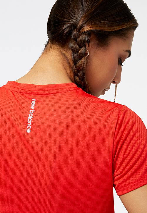New Balance  - Accelerate short sleeve - true red