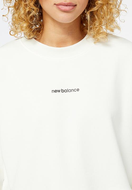New Balance  - Nb essentials magnify fleece crew - sea salt