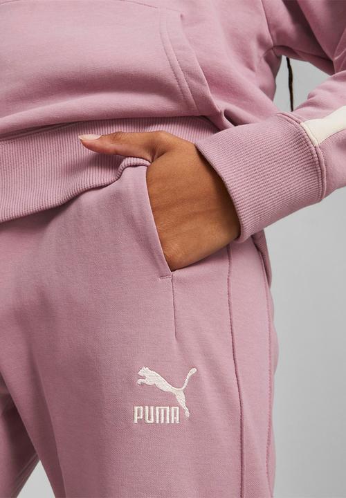 PUMA - T7 high waist pants dk - pale grape