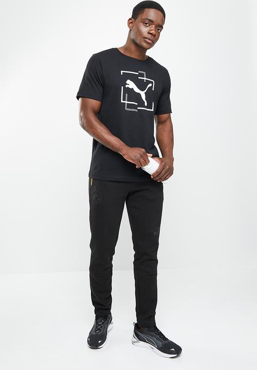 PUMA - Cat graphic tee - puma black