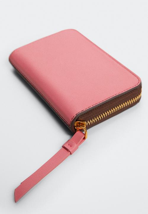 MANGO - Saffiano-effect wallet - chocolate