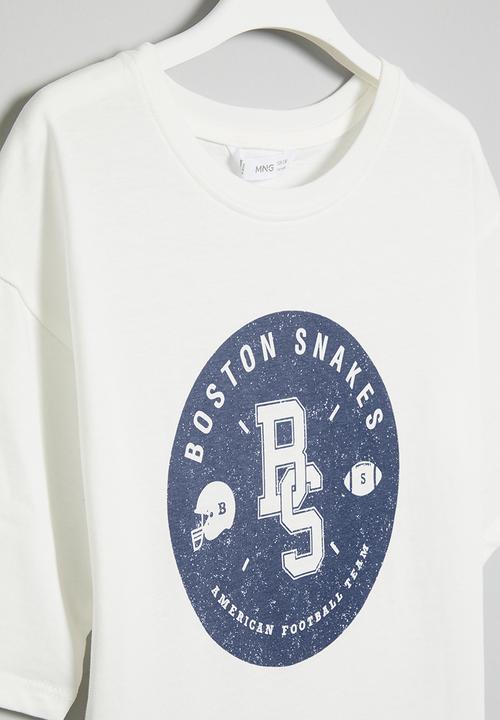 MANGO - T-shirt ohio - white