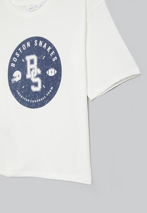 MANGO - T-shirt ohio - white