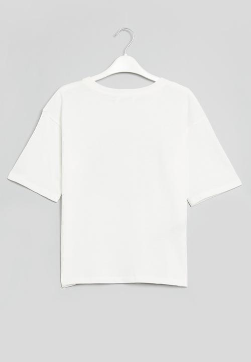MANGO - T-shirt ohio - white