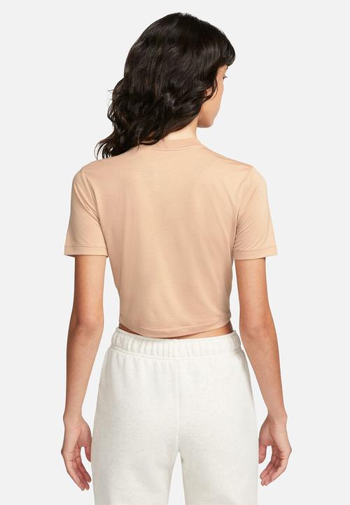 Nike - W nsw essntl tee slim crp lbr - hemp