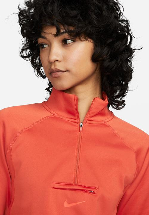 Nike - W nk df element trail midlayer - mantra orange & bright crimson