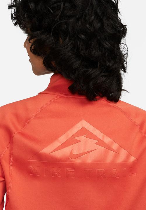 Nike - W nk df element trail midlayer - mantra orange & bright crimson