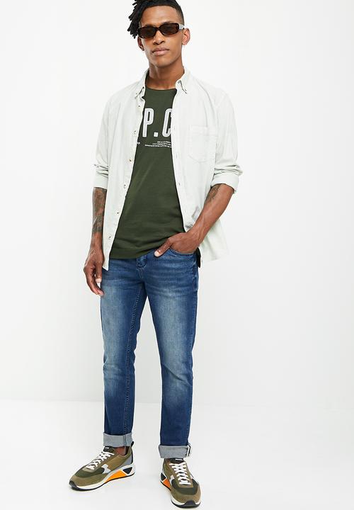 S.P.C.C - Dirty indigo jeans  - indigo