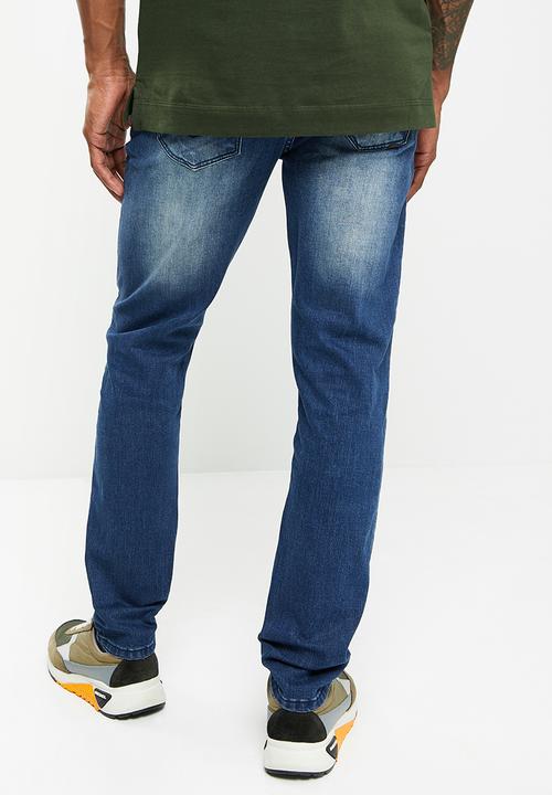 S.P.C.C - Dirty indigo jeans  - indigo