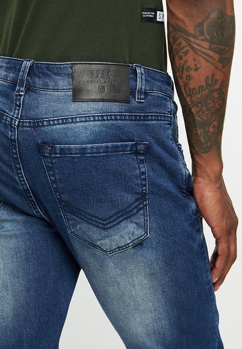 S.P.C.C - Dirty indigo jeans  - indigo