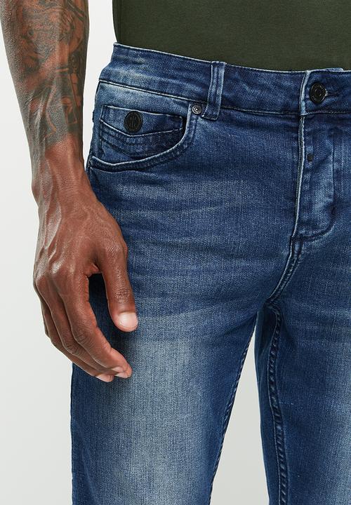 S.P.C.C - Dirty indigo jeans  - indigo