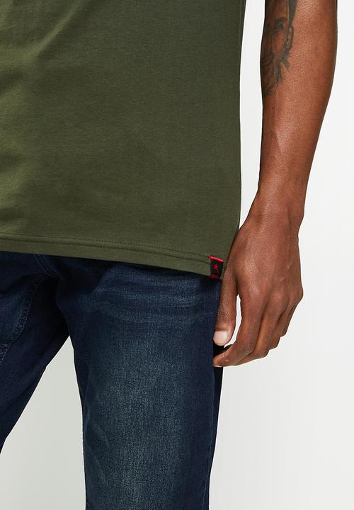 SOVIET - M maceo short sleeve logo tee - olive