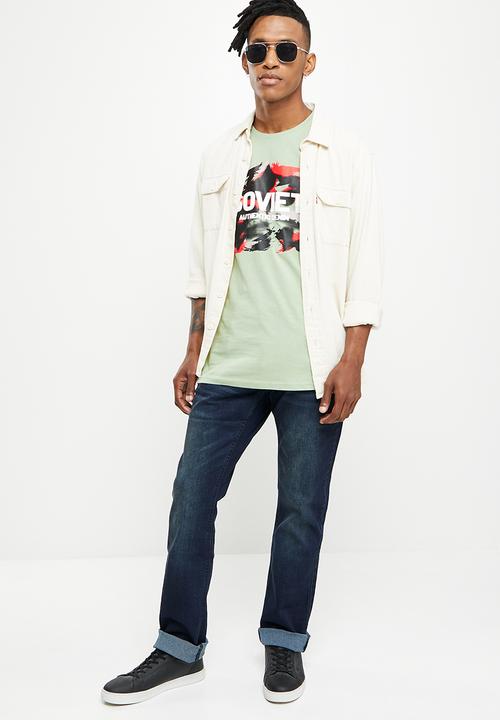 SOVIET - M brenner short sleeve logo tee - d sage